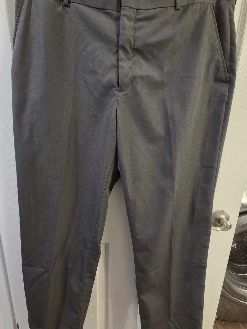 Stafford Men's Gray Dress Pants - Straight Leg